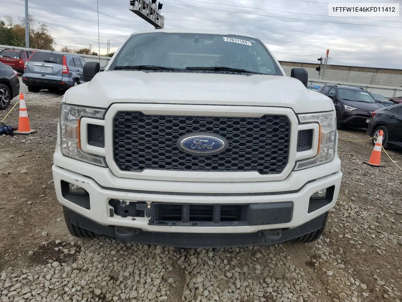 2019 Ford F150 Supercrew VIN: 1FTFW1E46KFD11412 Lot: 77611144