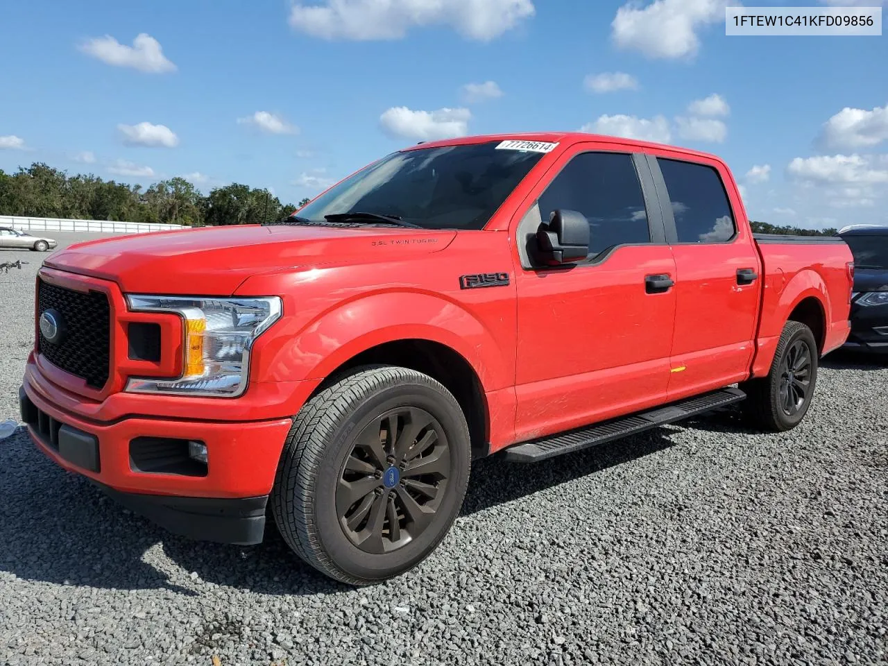 2019 Ford F150 Supercrew VIN: 1FTEW1C41KFD09856 Lot: 77726614