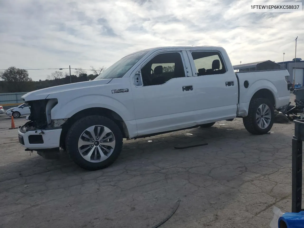 2019 Ford F150 Supercrew VIN: 1FTEW1EP6KKC58837 Lot: 77745654