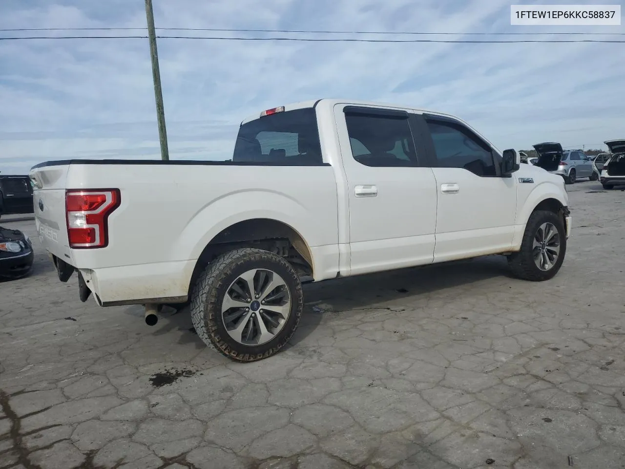 2019 Ford F150 Supercrew VIN: 1FTEW1EP6KKC58837 Lot: 77745654