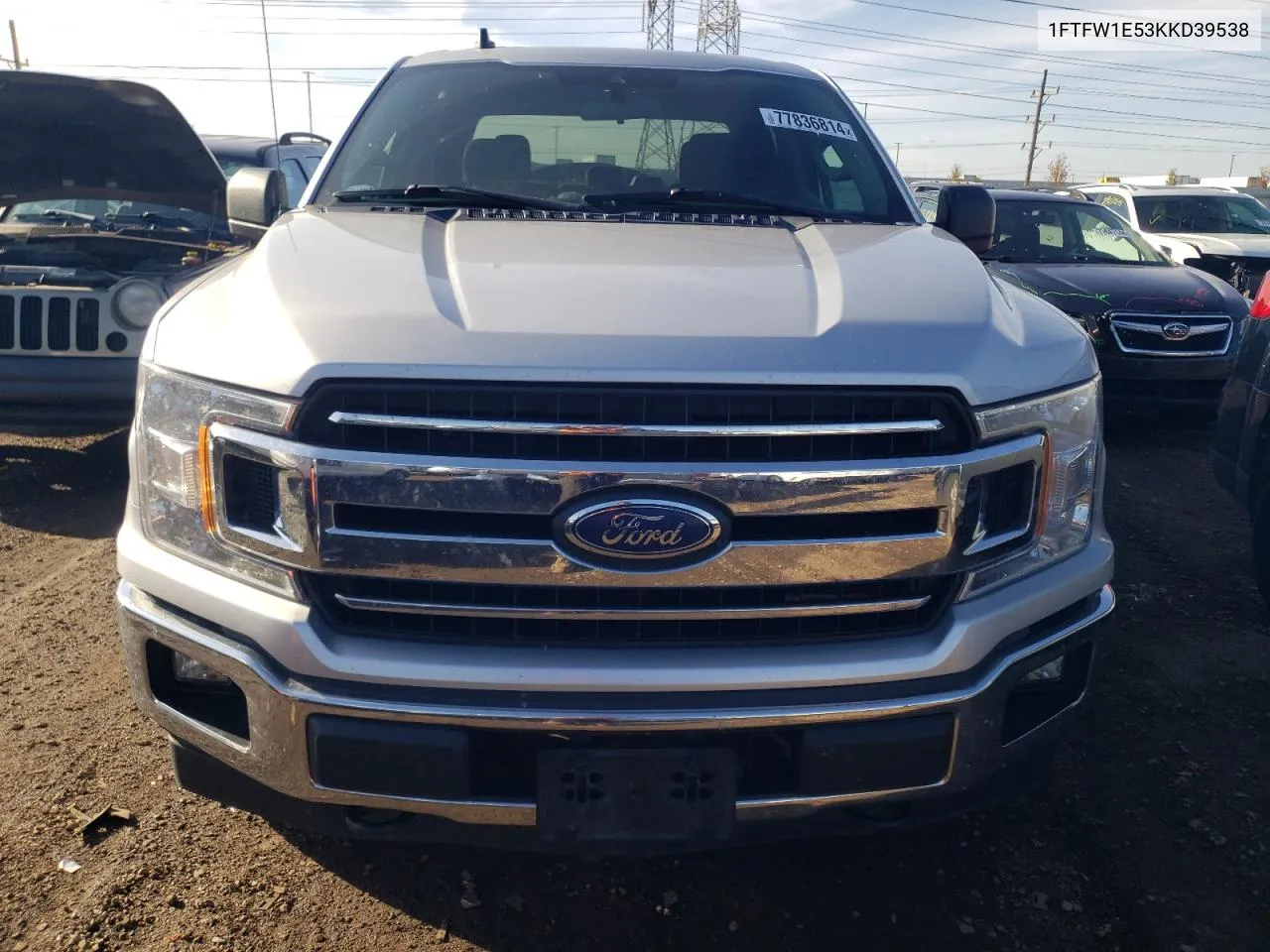 2019 Ford F150 Supercrew VIN: 1FTFW1E53KKD39538 Lot: 77836814