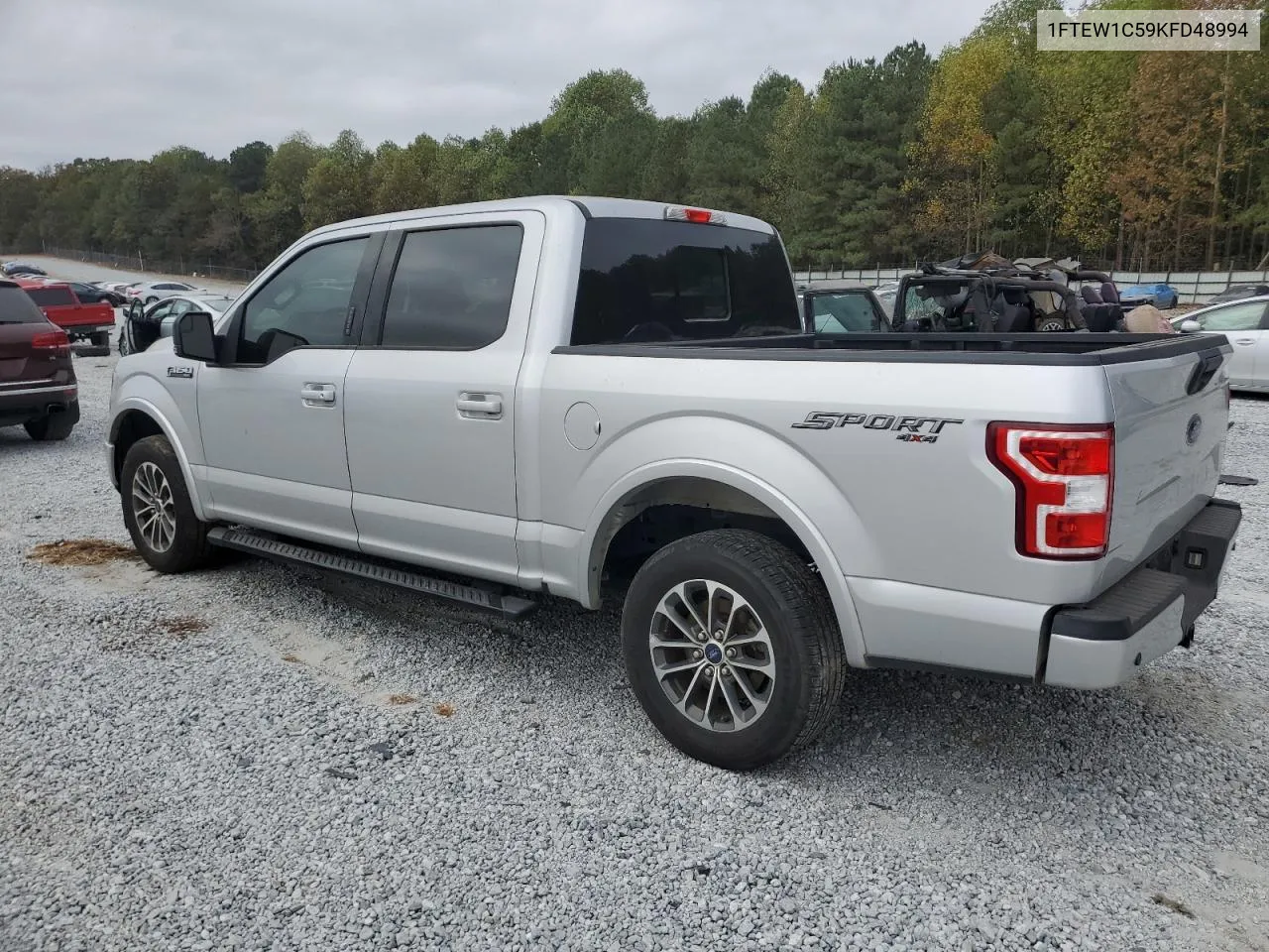 2019 Ford F150 Supercrew VIN: 1FTEW1C59KFD48994 Lot: 78012234