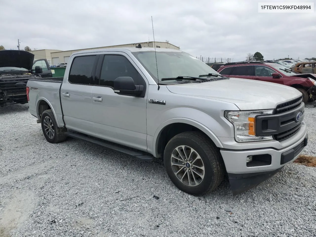 2019 Ford F150 Supercrew VIN: 1FTEW1C59KFD48994 Lot: 78012234