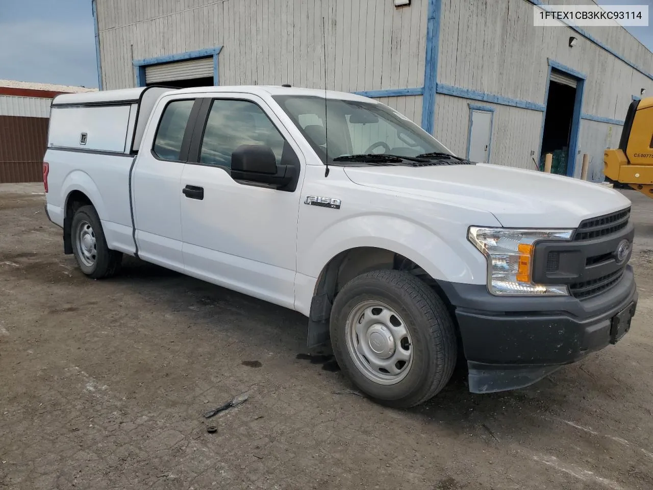 2019 Ford F150 Super Cab VIN: 1FTEX1CB3KKC93114 Lot: 78212324