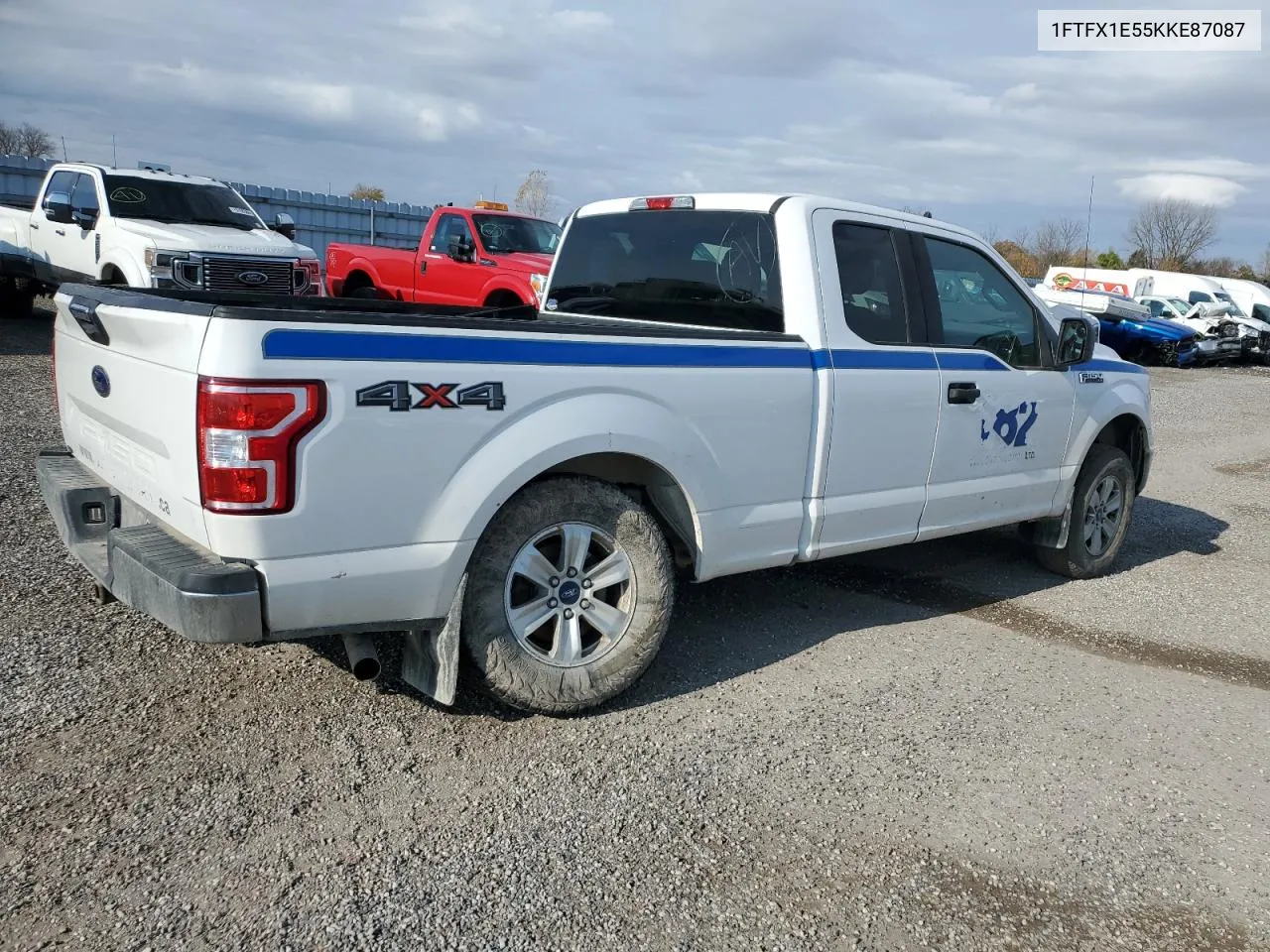 2019 Ford F150 Super Cab VIN: 1FTFX1E55KKE87087 Lot: 78366054