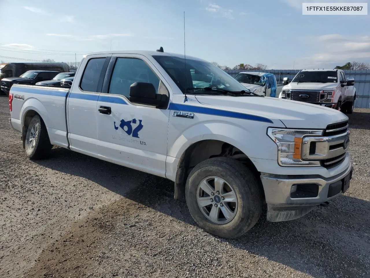 2019 Ford F150 Super Cab VIN: 1FTFX1E55KKE87087 Lot: 78366054