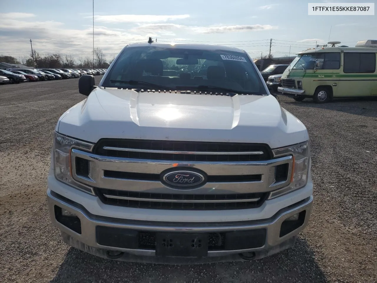 2019 Ford F150 Super Cab VIN: 1FTFX1E55KKE87087 Lot: 78366054