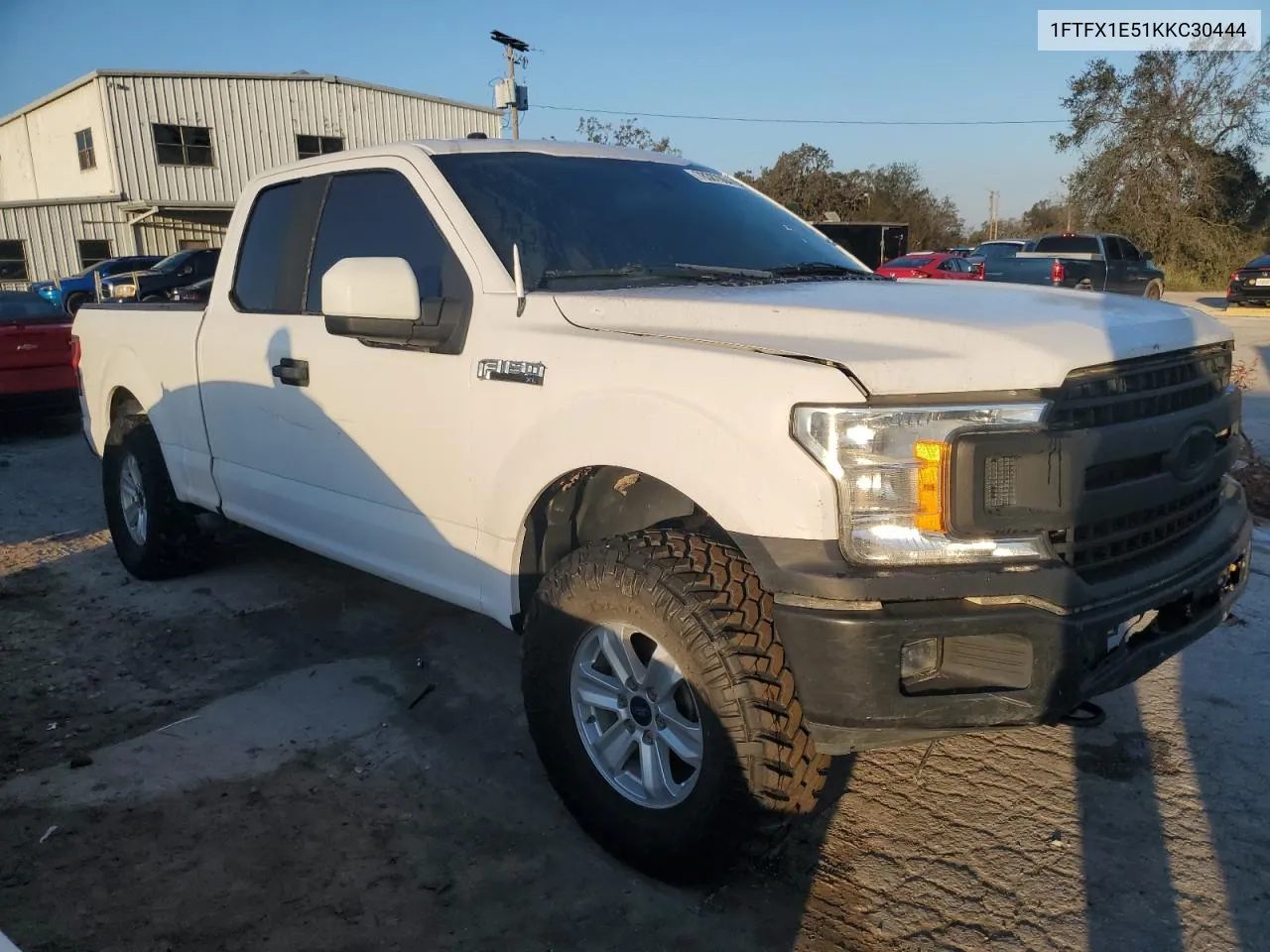 2019 Ford F150 Super Cab VIN: 1FTFX1E51KKC30444 Lot: 78387004