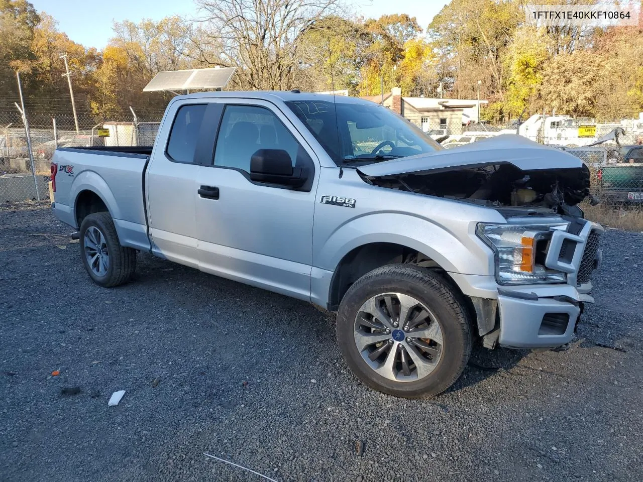 1FTFX1E40KKF10864 2019 Ford F150 Super Cab