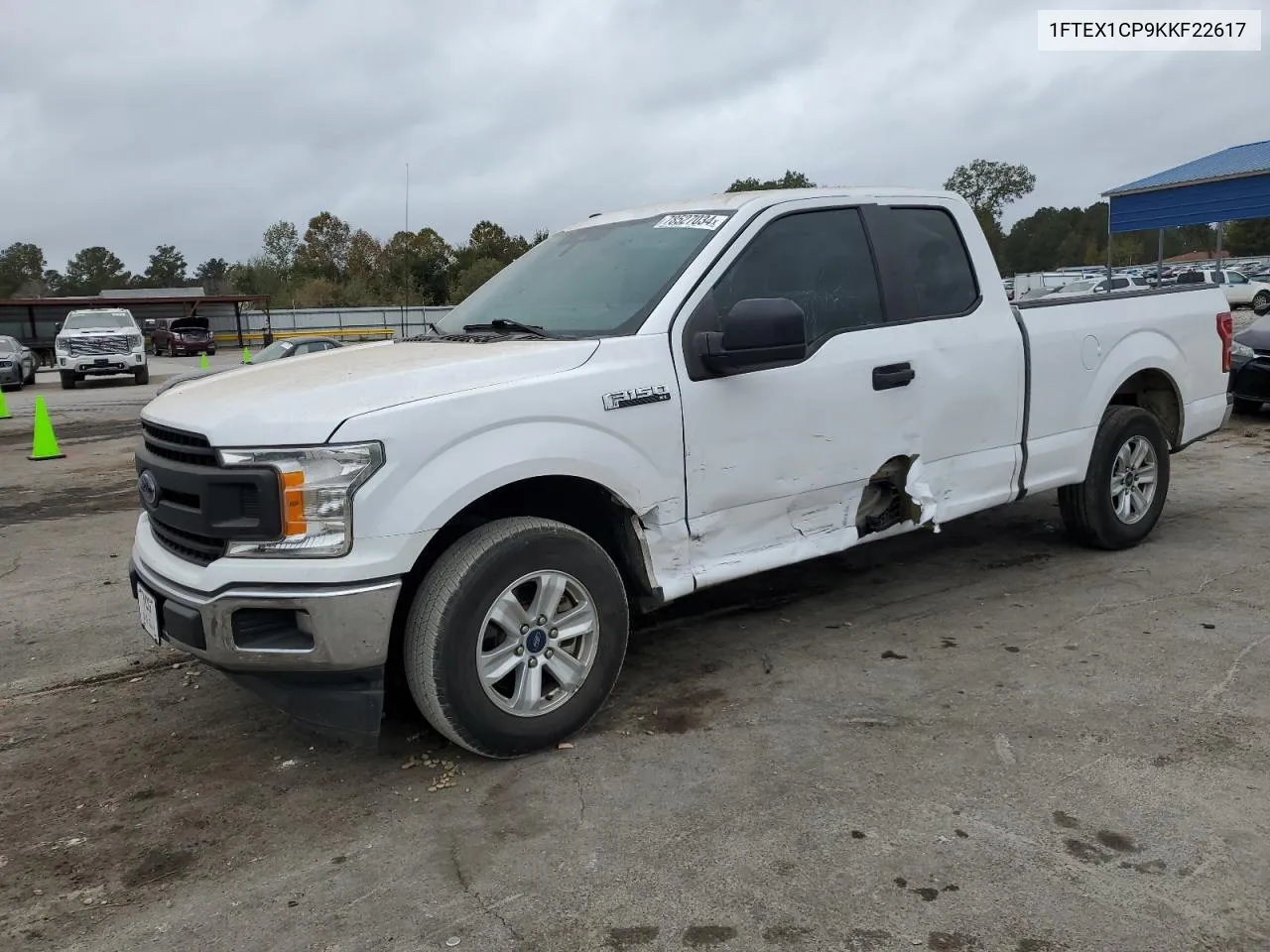 2019 Ford F150 Super Cab VIN: 1FTEX1CP9KKF22617 Lot: 78527034