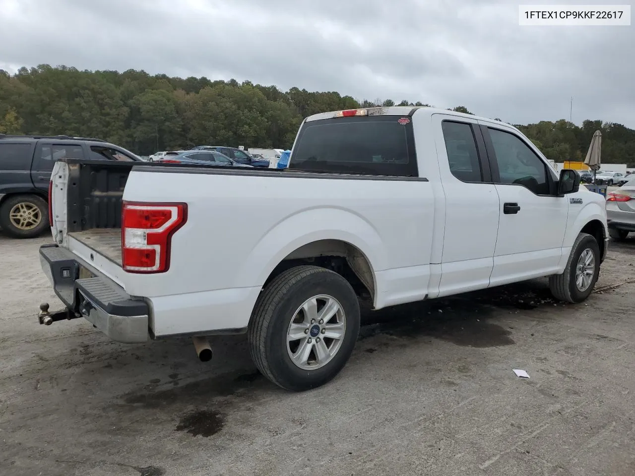 2019 Ford F150 Super Cab VIN: 1FTEX1CP9KKF22617 Lot: 78527034