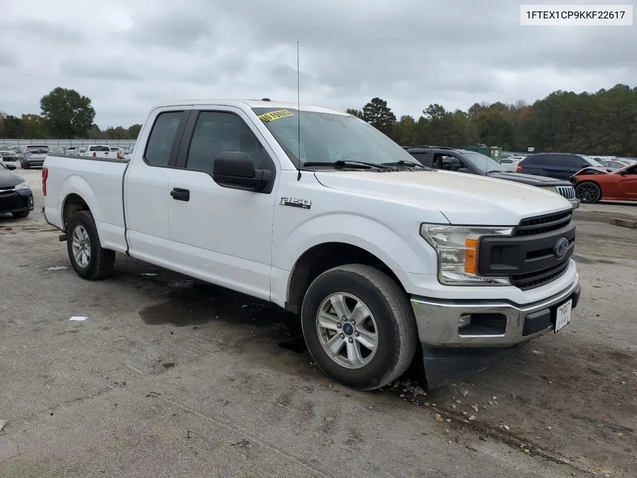 2019 Ford F150 Super Cab VIN: 1FTEX1CP9KKF22617 Lot: 78527034