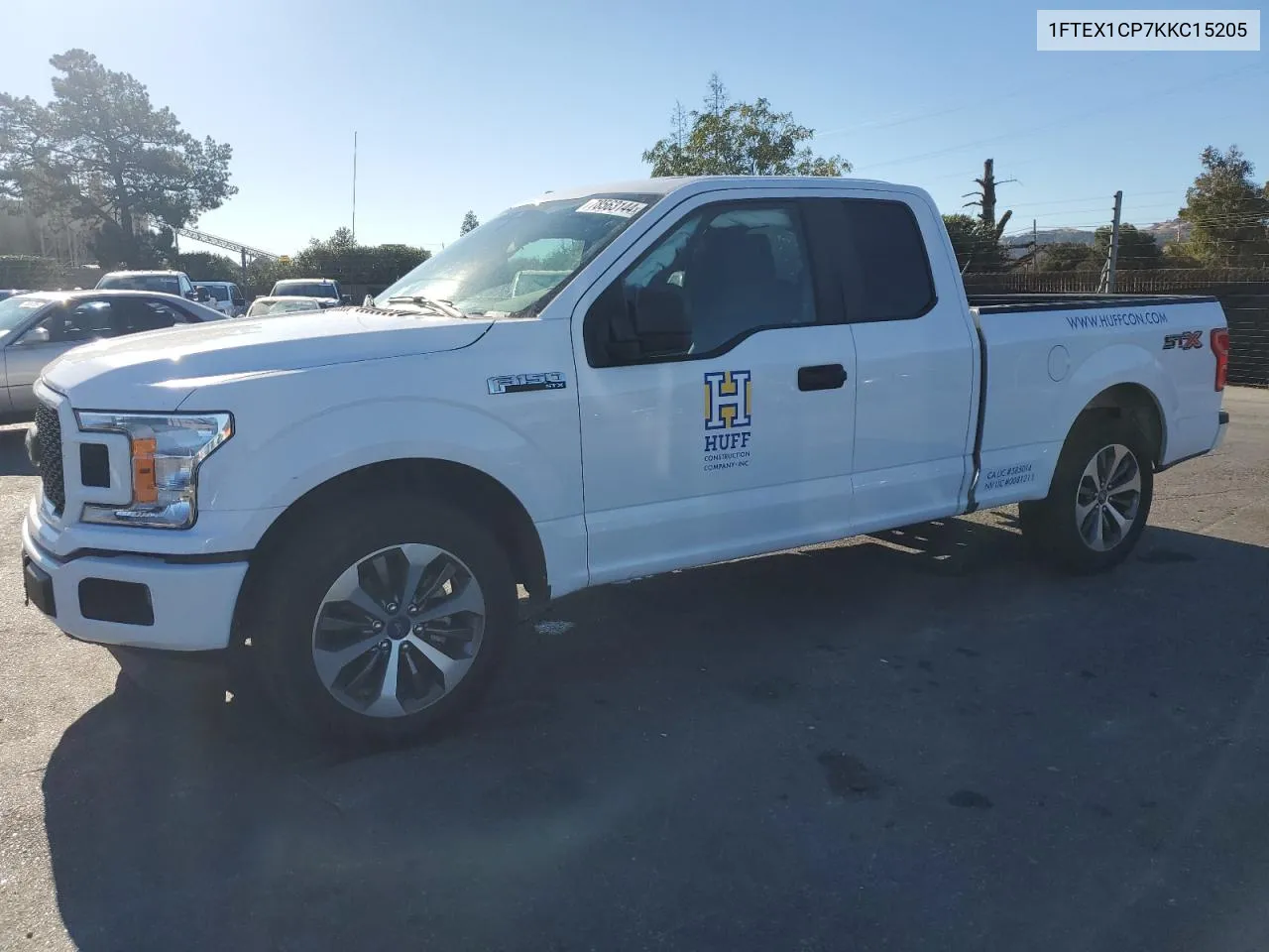 2019 Ford F150 Super Cab VIN: 1FTEX1CP7KKC15205 Lot: 78563144