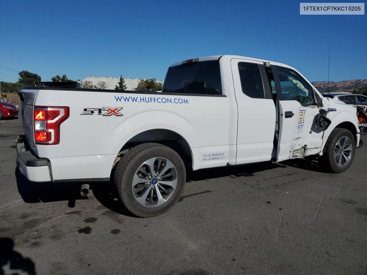 2019 Ford F150 Super Cab VIN: 1FTEX1CP7KKC15205 Lot: 78563144