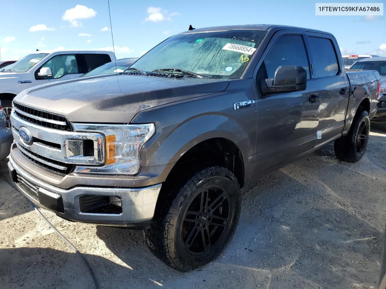 2019 Ford F150 Supercrew VIN: 1FTEW1C59KFA67486 Lot: 78668854