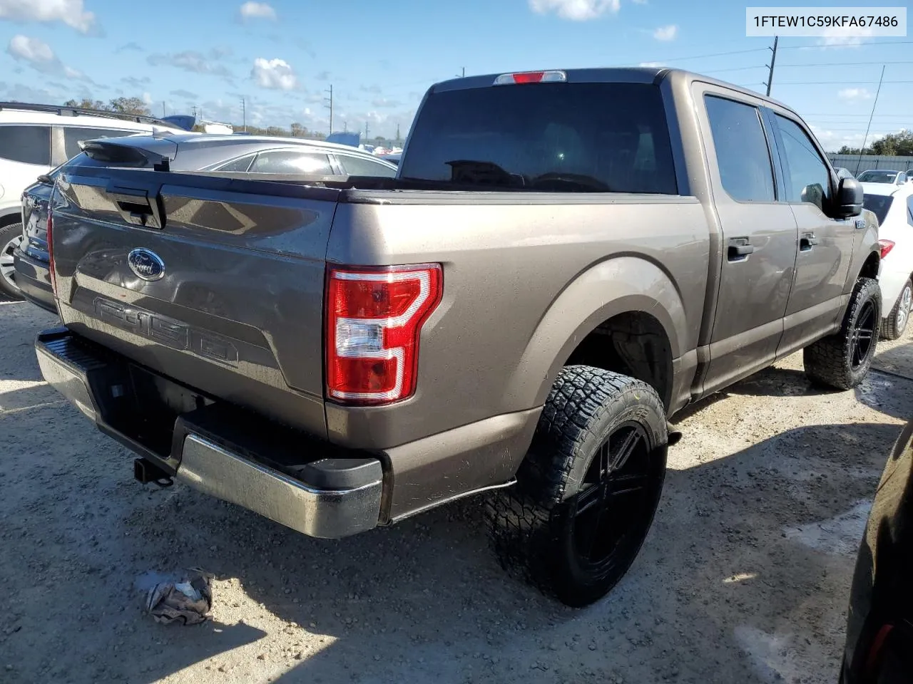 2019 Ford F150 Supercrew VIN: 1FTEW1C59KFA67486 Lot: 78668854