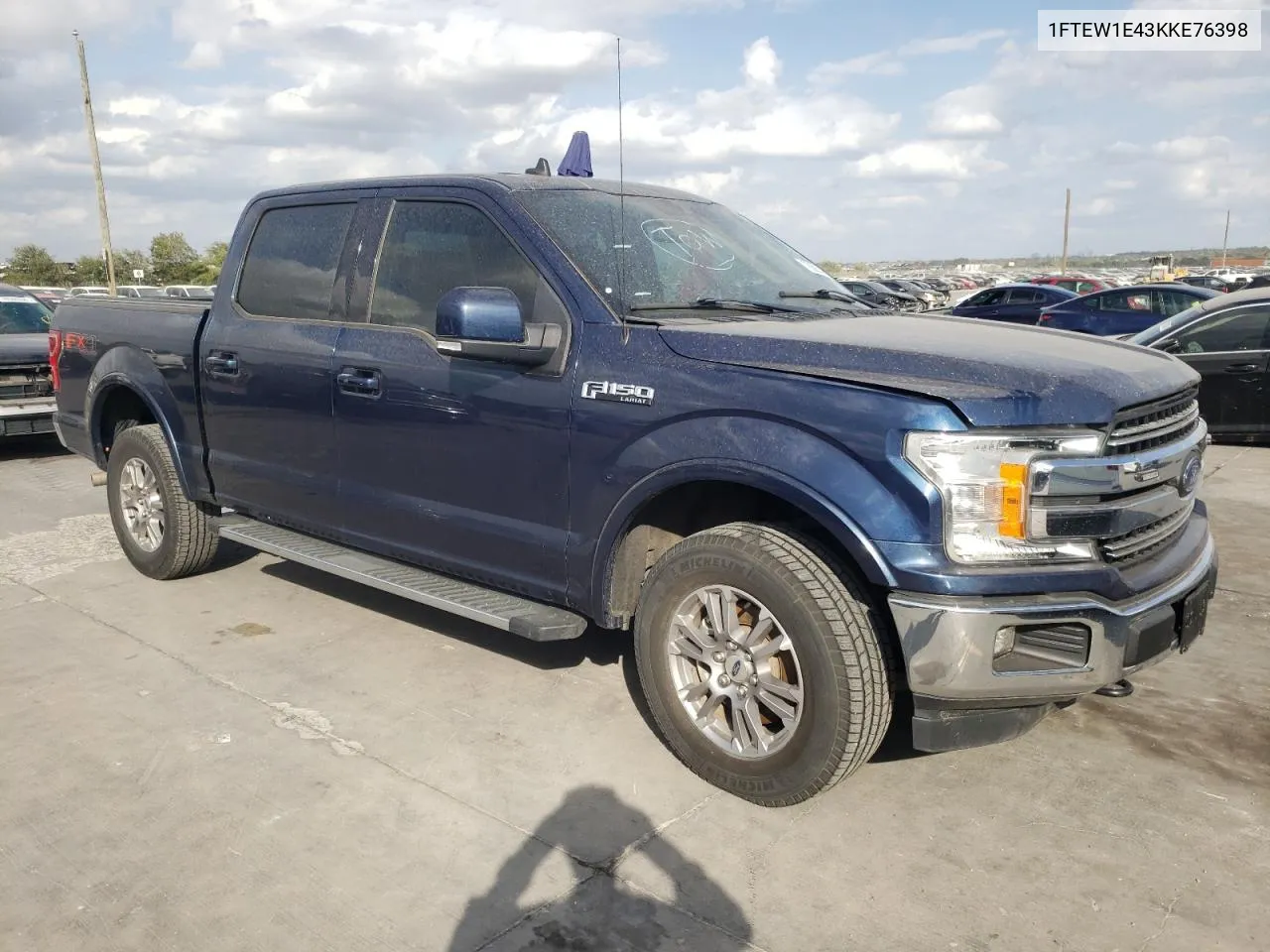 2019 Ford F150 Supercrew VIN: 1FTEW1E43KKE76398 Lot: 78683474