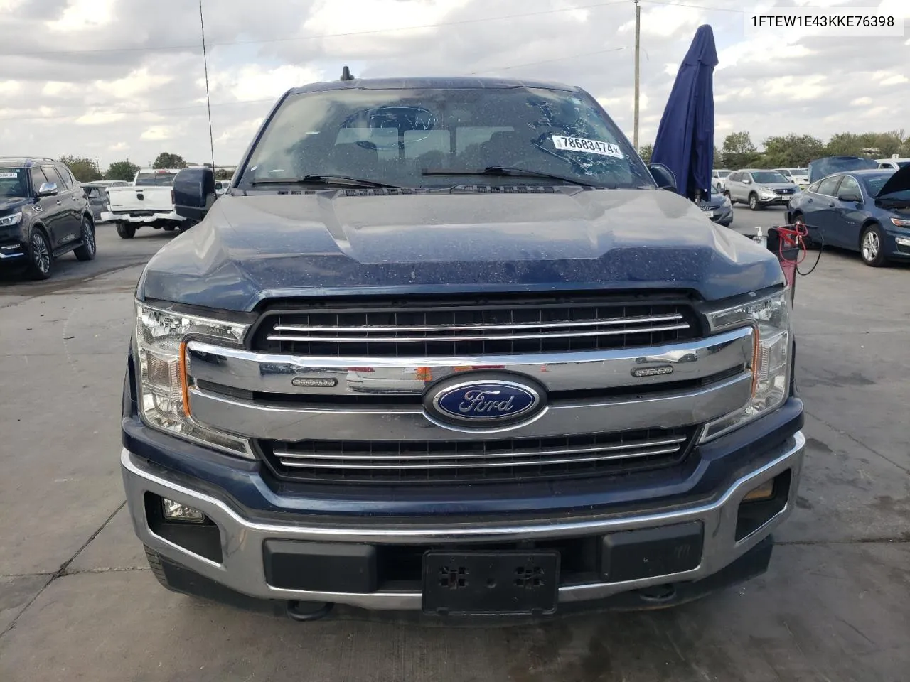 2019 Ford F150 Supercrew VIN: 1FTEW1E43KKE76398 Lot: 78683474