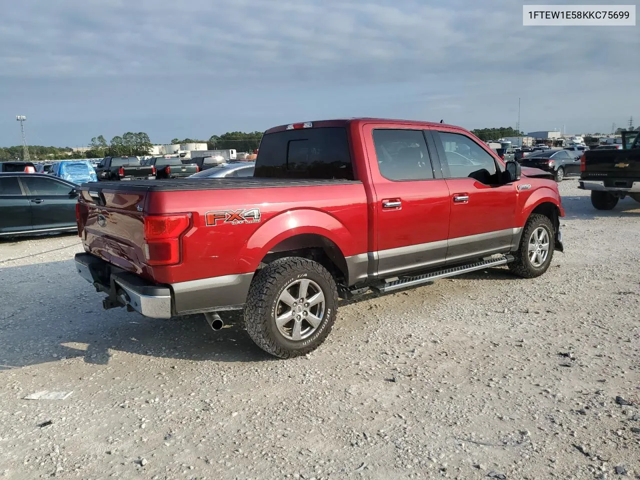 2019 Ford F150 Supercrew VIN: 1FTEW1E58KKC75699 Lot: 78709614