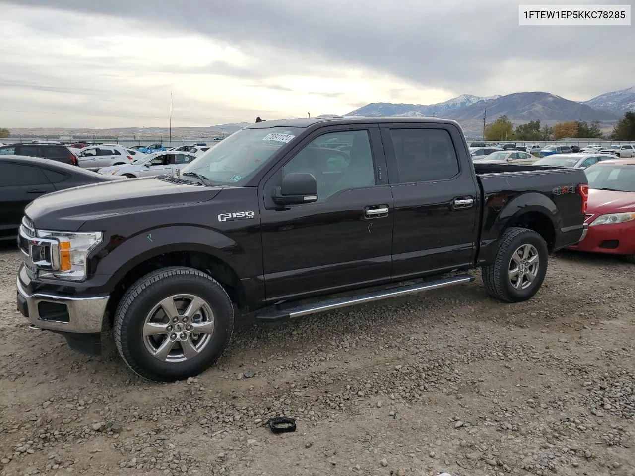 2019 Ford F150 Supercrew VIN: 1FTEW1EP5KKC78285 Lot: 78841324