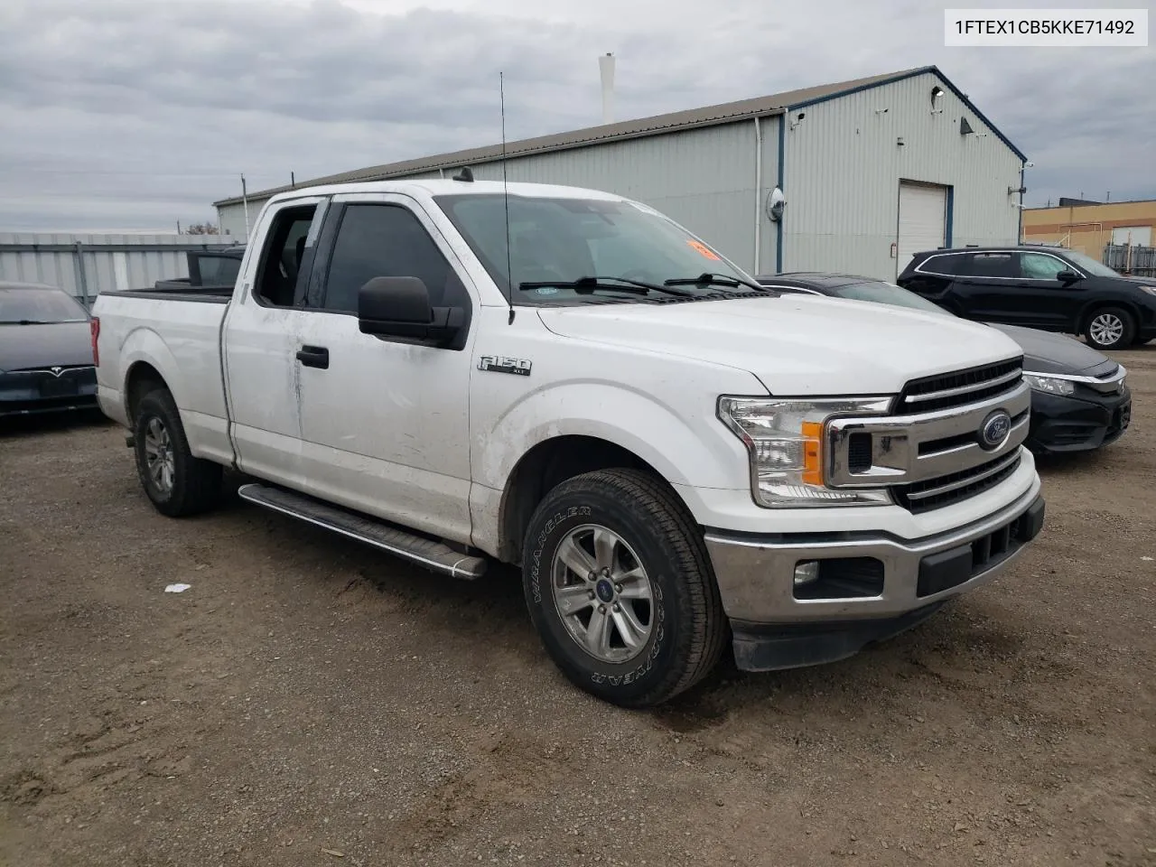 2019 Ford F150 Super Cab VIN: 1FTEX1CB5KKE71492 Lot: 79075124