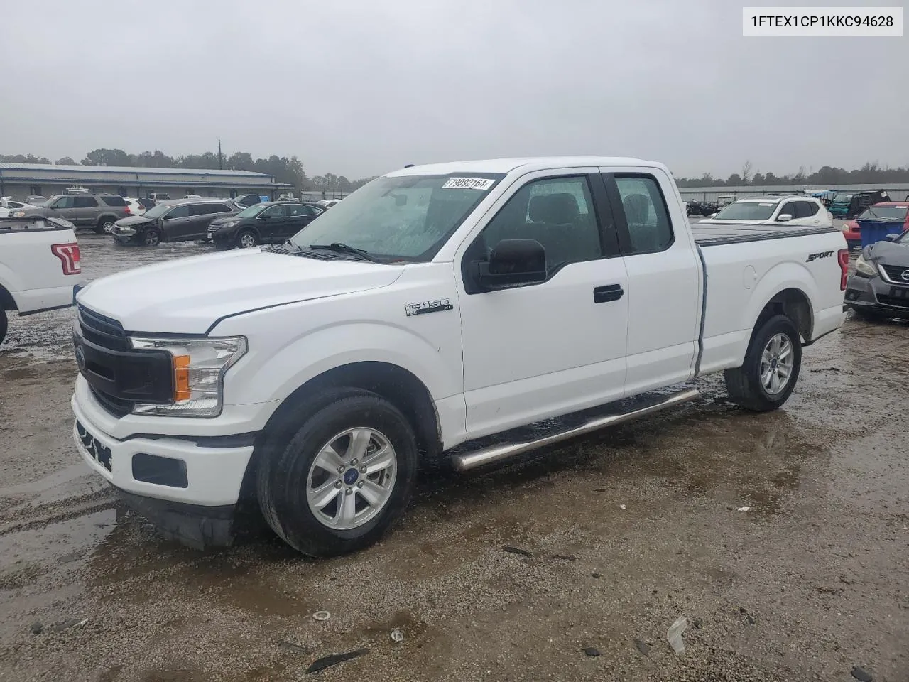 2019 Ford F150 Super Cab VIN: 1FTEX1CP1KKC94628 Lot: 79092164