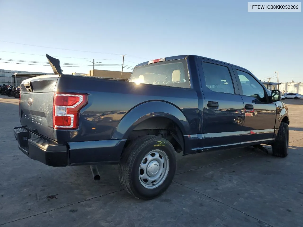 2019 Ford F150 Supercrew VIN: 1FTEW1CB8KKC52206 Lot: 79308164