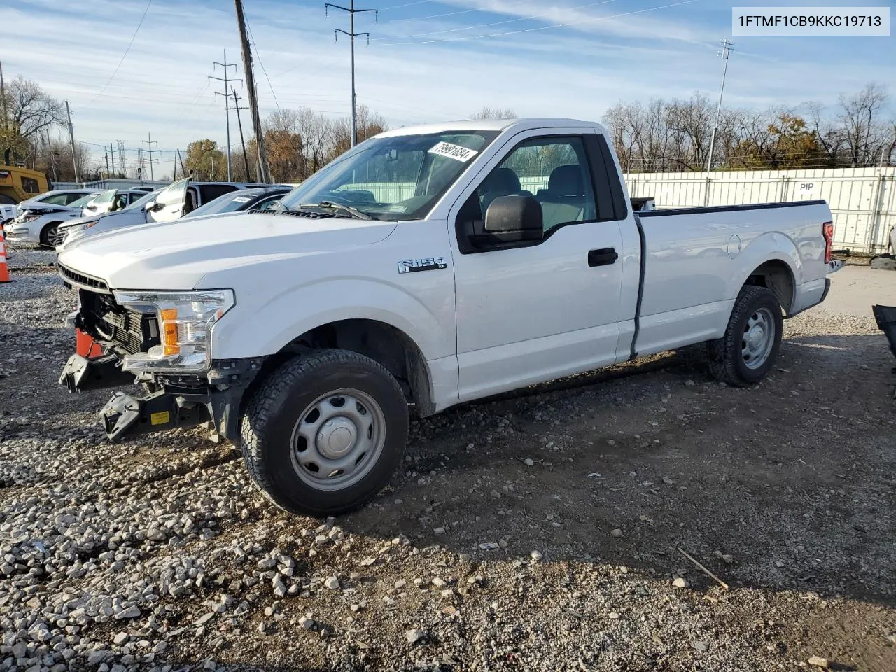 2019 Ford F150 VIN: 1FTMF1CB9KKC19713 Lot: 79991684