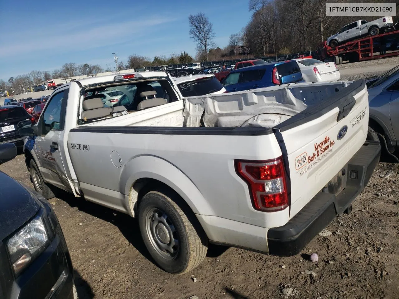 2019 Ford F150 VIN: 1FTMF1CB7KKD21690 Lot: 80027273