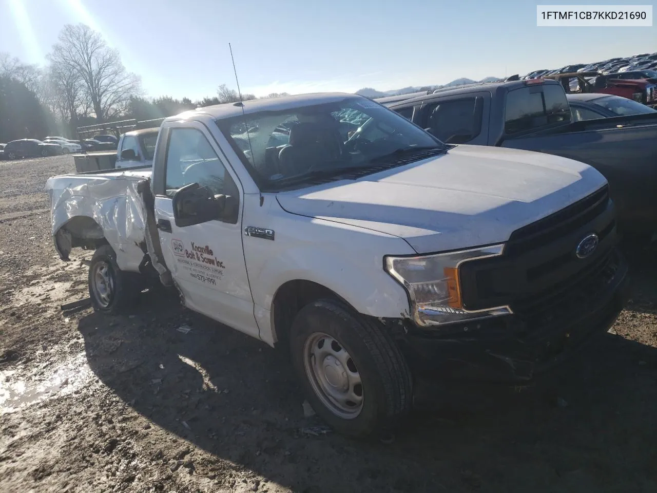 2019 Ford F150 VIN: 1FTMF1CB7KKD21690 Lot: 80027273