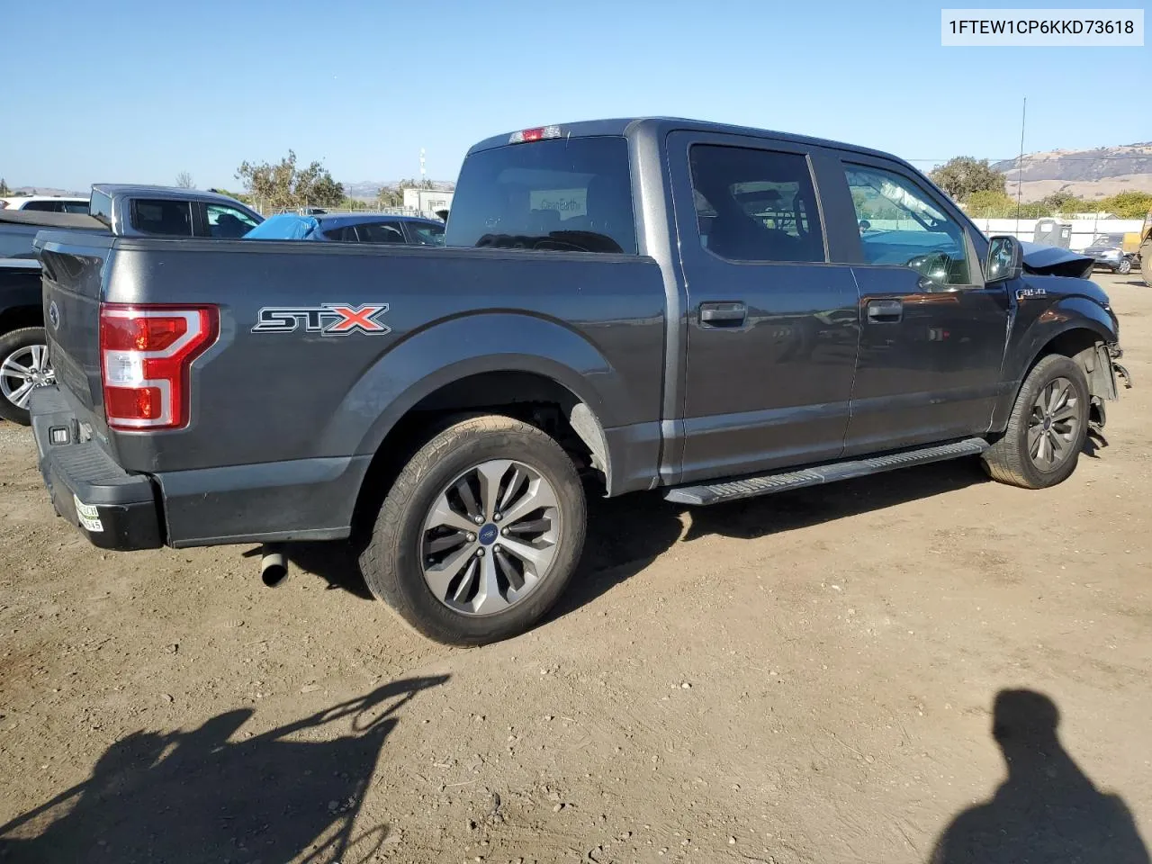 2019 Ford F150 Supercrew VIN: 1FTEW1CP6KKD73618 Lot: 80058634