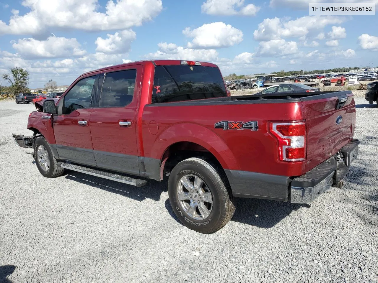 2019 Ford F150 Supercrew VIN: 1FTEW1EP3KKE06152 Lot: 80271734