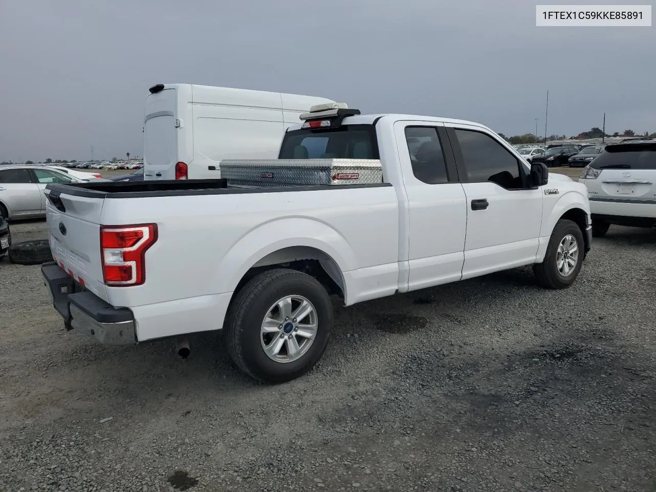 2019 Ford F150 Super Cab VIN: 1FTEX1C59KKE85891 Lot: 80803834