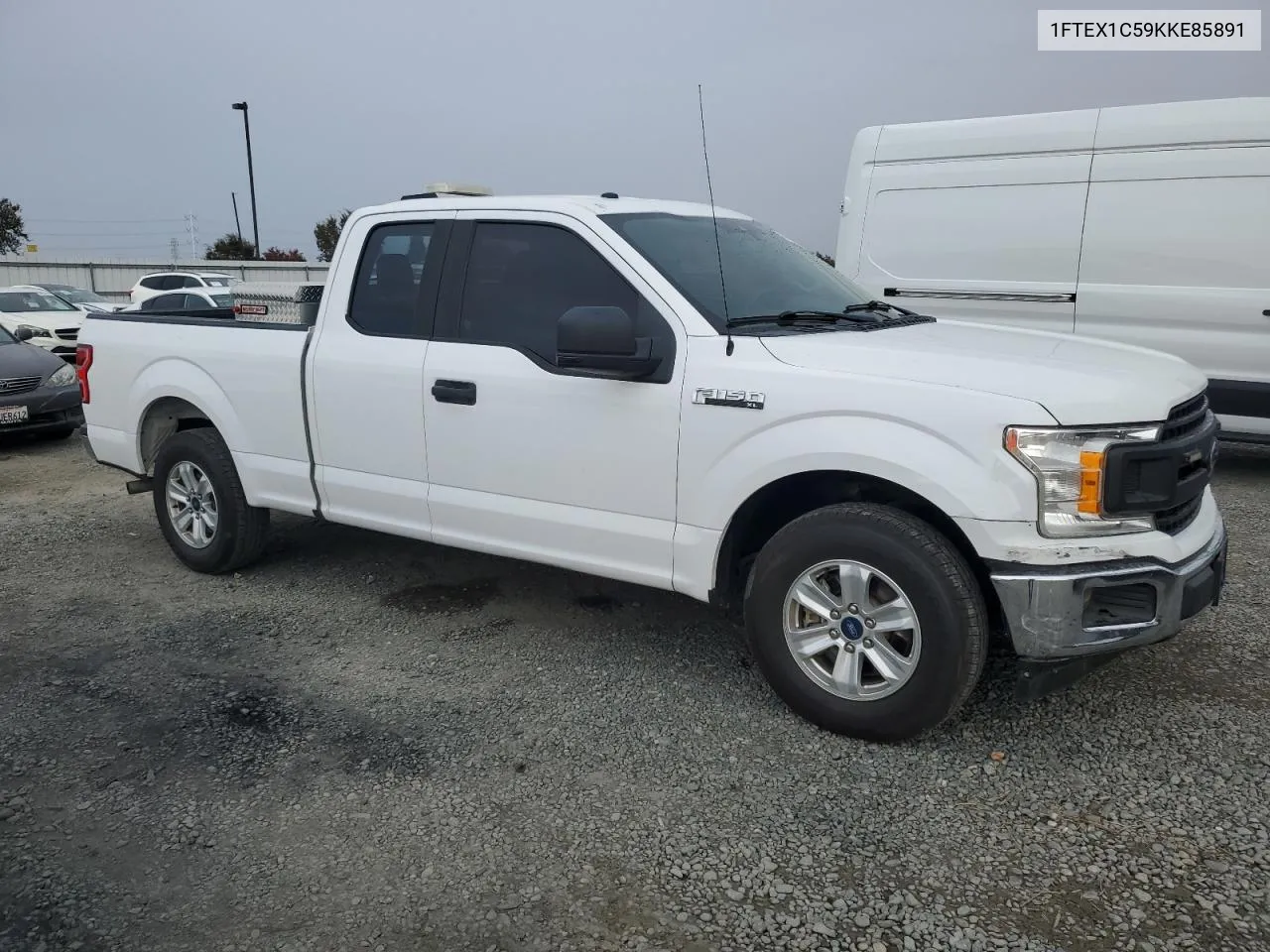 2019 Ford F150 Super Cab VIN: 1FTEX1C59KKE85891 Lot: 80803834