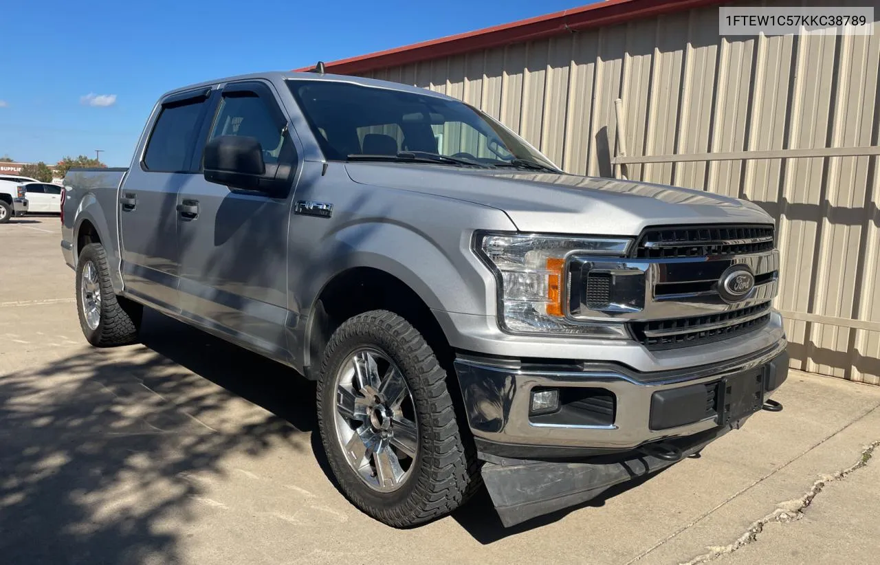 2019 Ford F150 Supercrew VIN: 1FTEW1C57KKC38789 Lot: 80921154