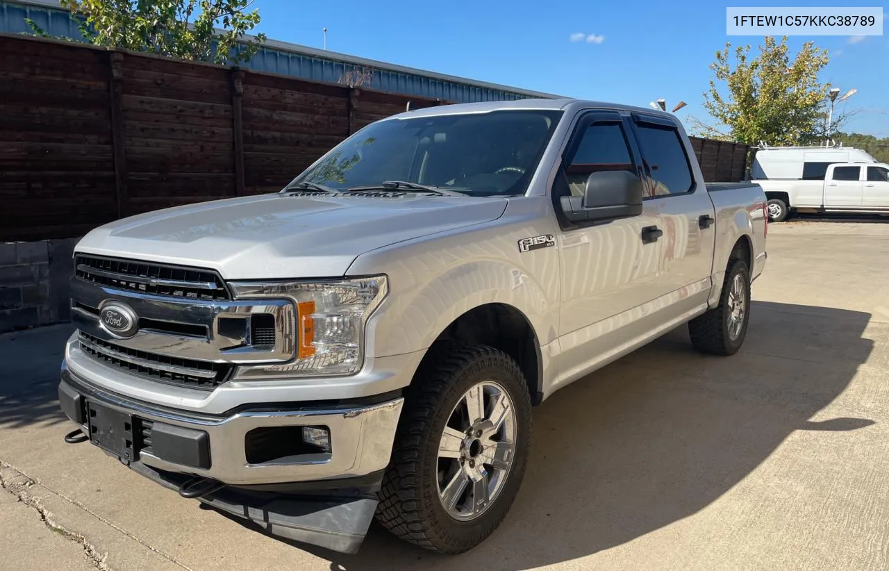 2019 Ford F150 Supercrew VIN: 1FTEW1C57KKC38789 Lot: 80921154