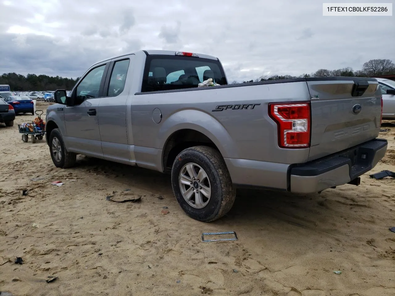 1FTEX1CB0LKF52286 2020 Ford F150 Super Cab