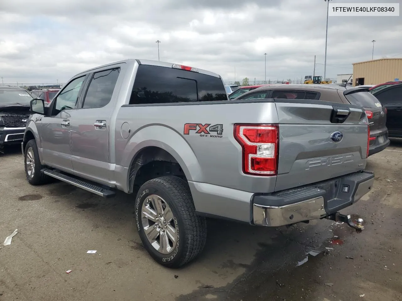 2020 Ford F150 Supercrew VIN: 1FTEW1E40LKF08340 Lot: 50595624