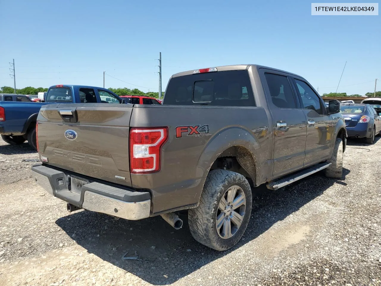 2020 Ford F150 Supercrew VIN: 1FTEW1E42LKE04349 Lot: 53514944