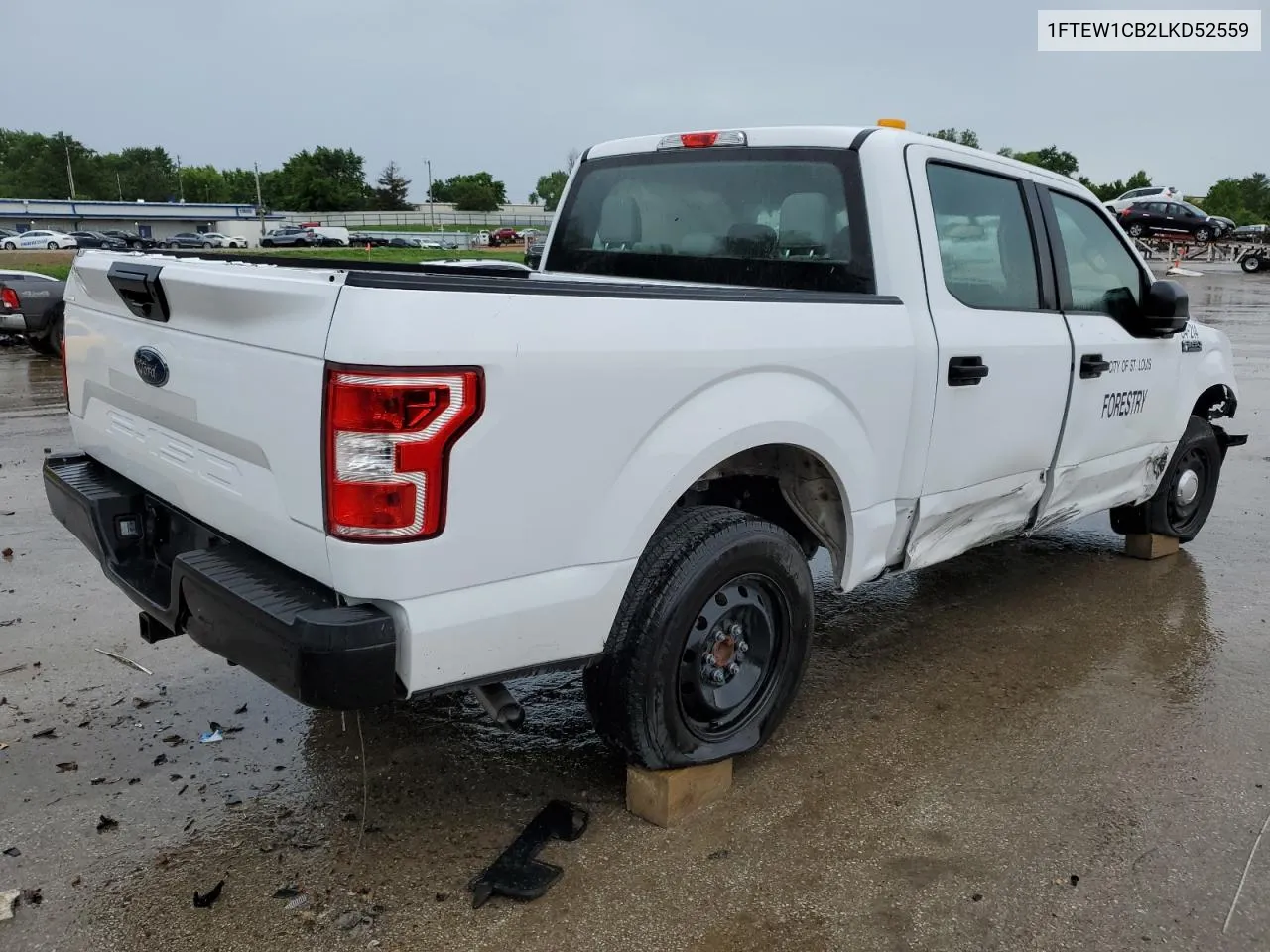 2020 Ford F150 Supercrew VIN: 1FTEW1CB2LKD52559 Lot: 54760084