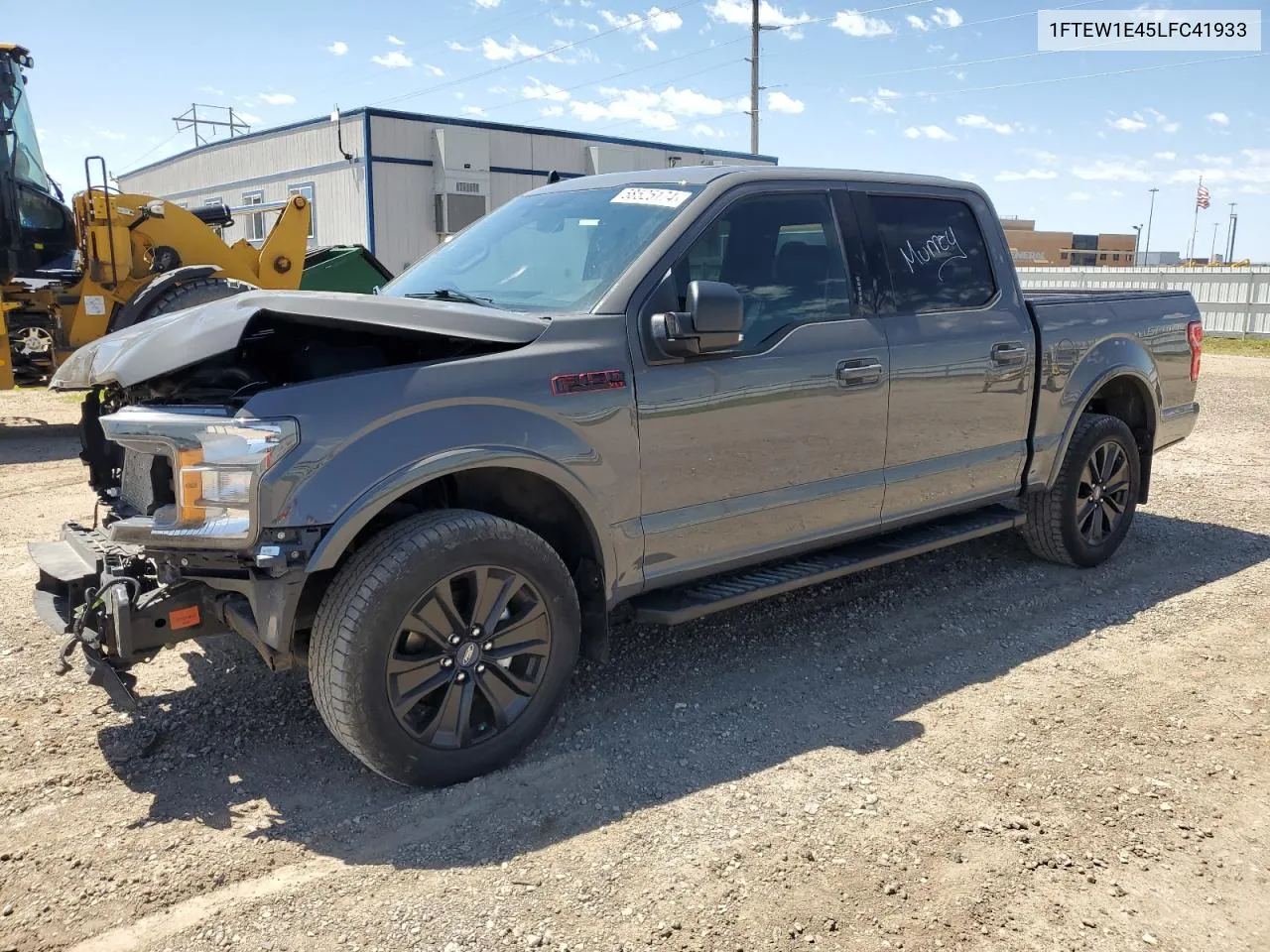 2020 Ford F150 Supercrew VIN: 1FTEW1E45LFC41933 Lot: 58525174