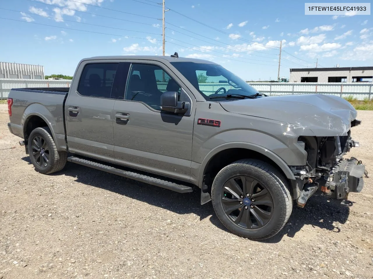 2020 Ford F150 Supercrew VIN: 1FTEW1E45LFC41933 Lot: 58525174