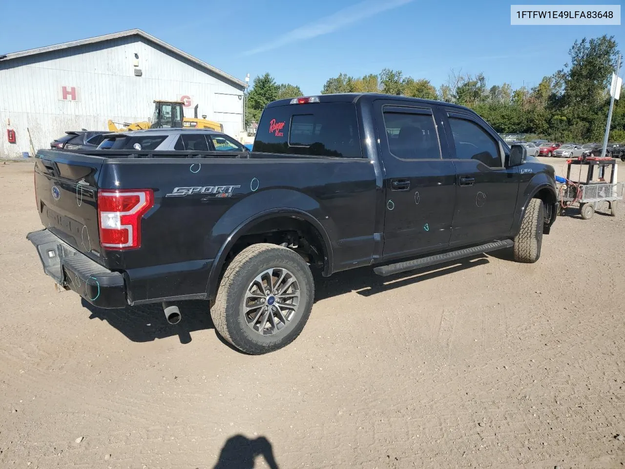 2020 Ford F150 Supercrew VIN: 1FTFW1E49LFA83648 Lot: 61033384