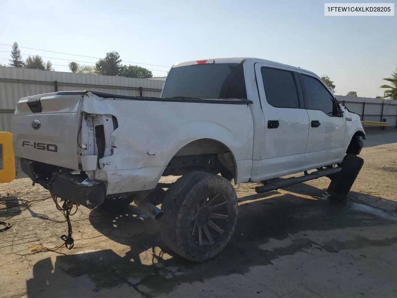 2020 Ford F150 Supercrew VIN: 1FTEW1C4XLKD28205 Lot: 62566574