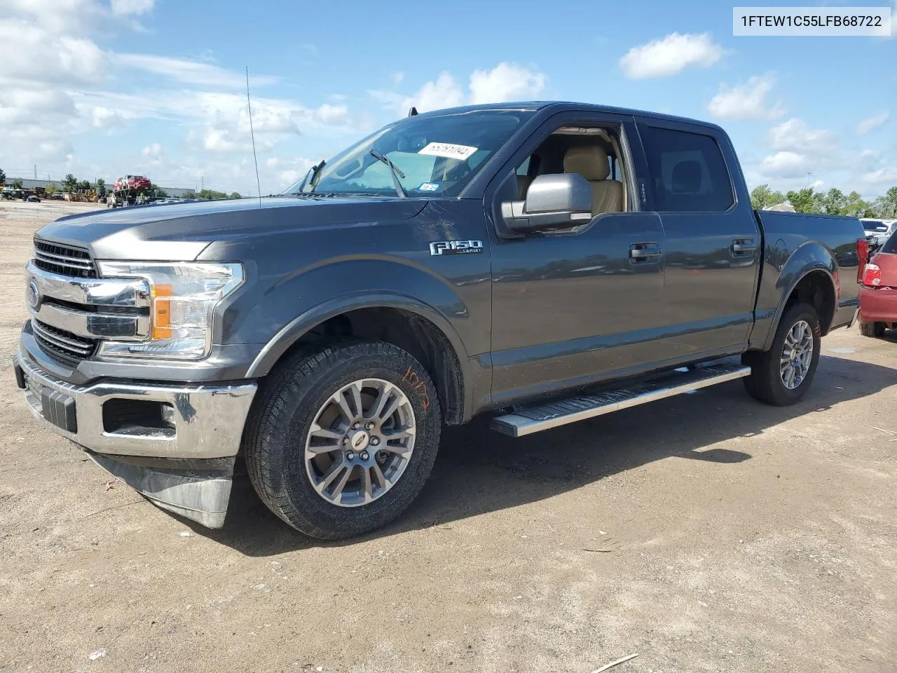 2020 Ford F150 Supercrew VIN: 1FTEW1C55LFB68722 Lot: 65281094