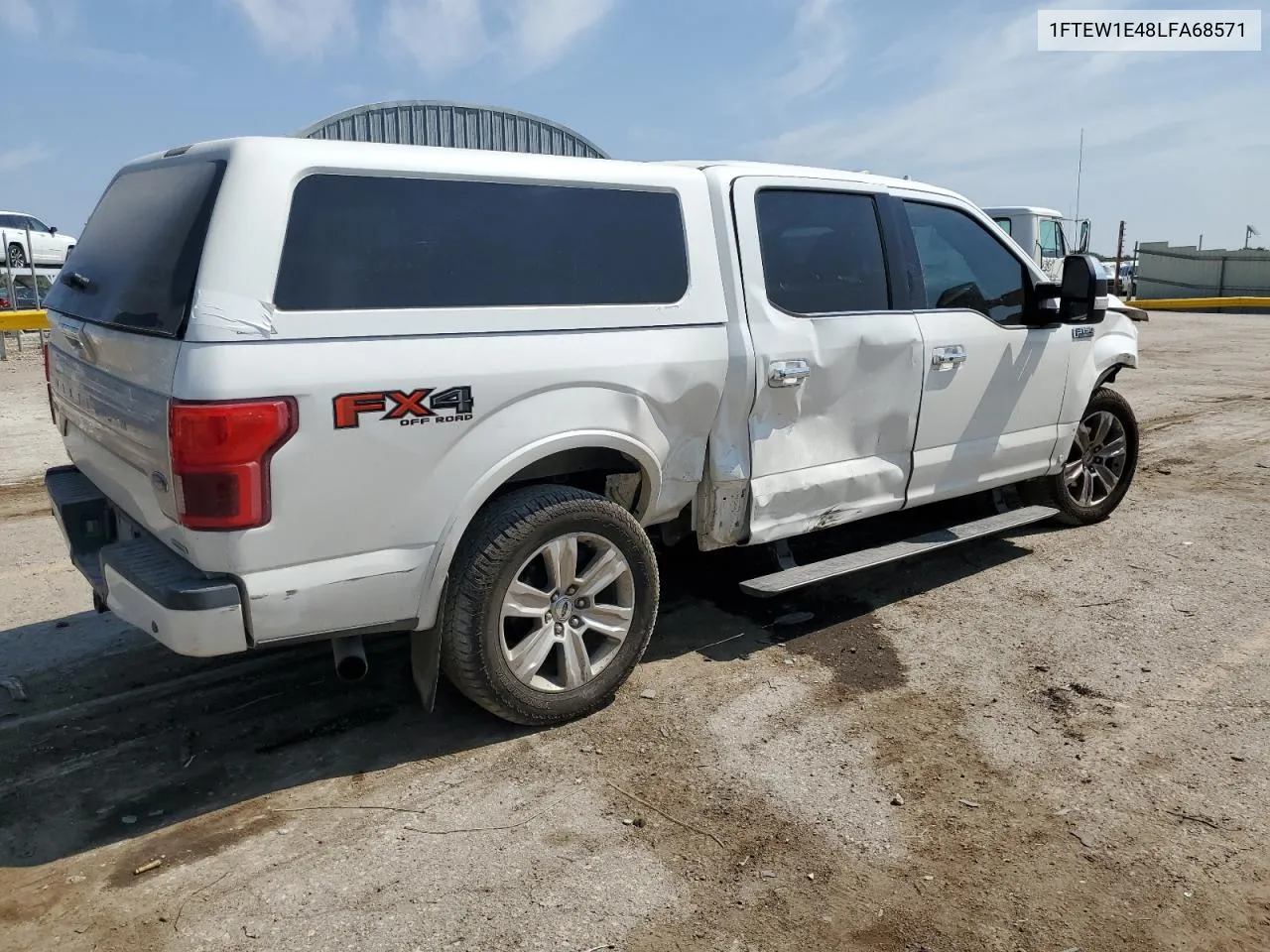 2020 Ford F150 Supercrew VIN: 1FTEW1E48LFA68571 Lot: 66317334