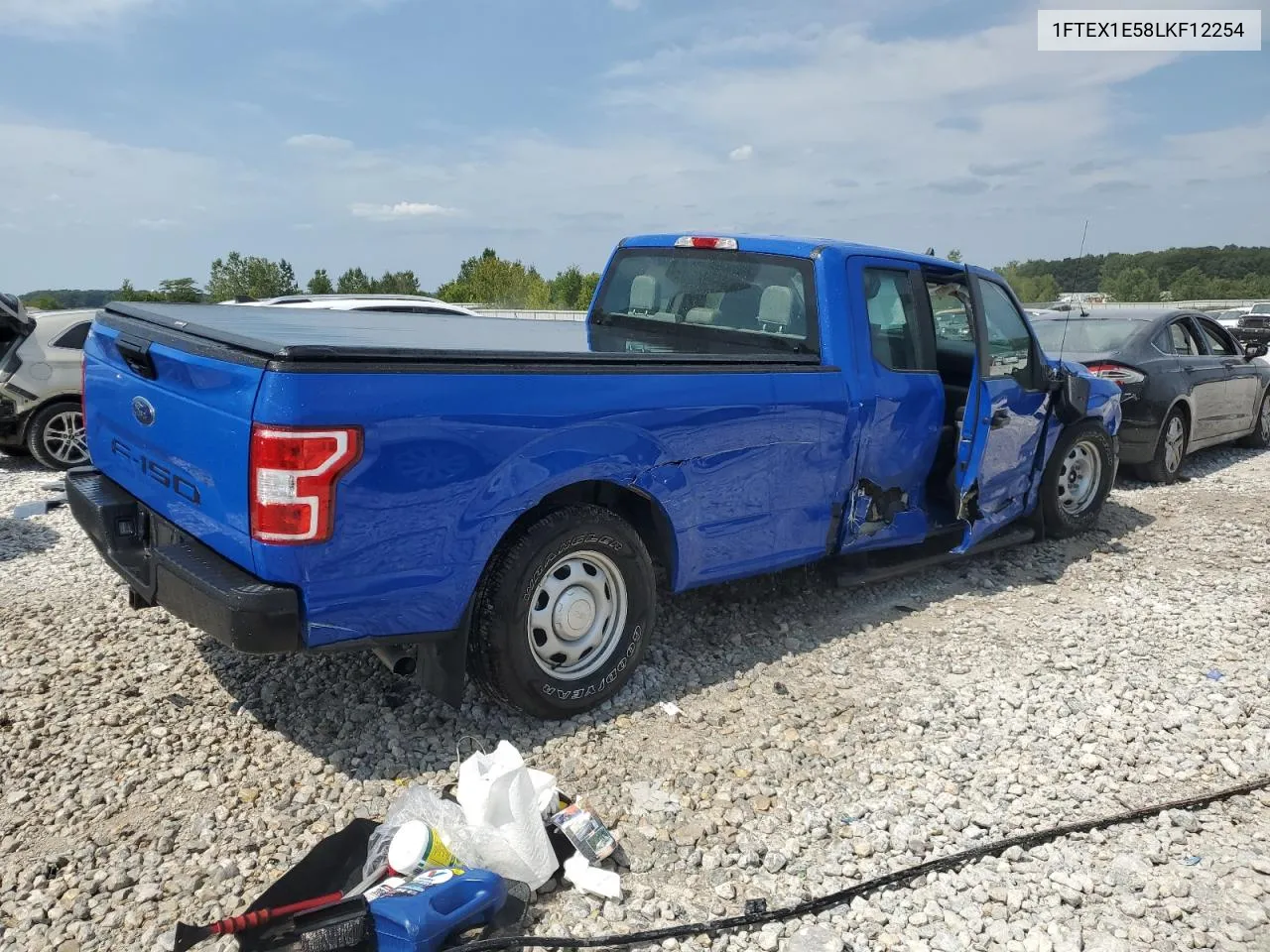 2020 Ford F150 Super Cab VIN: 1FTEX1E58LKF12254 Lot: 68101534