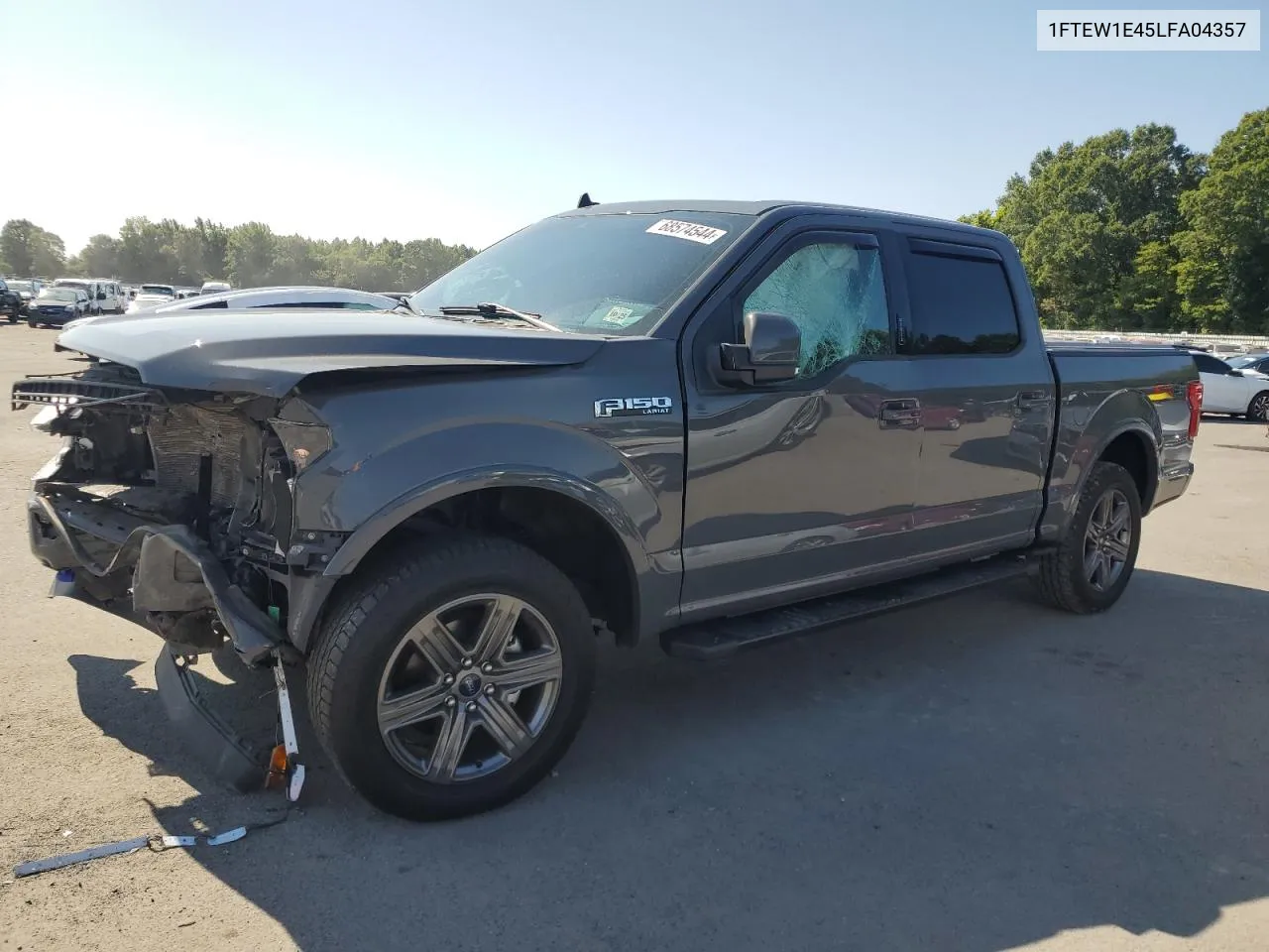 2020 Ford F150 Supercrew VIN: 1FTEW1E45LFA04357 Lot: 68574544