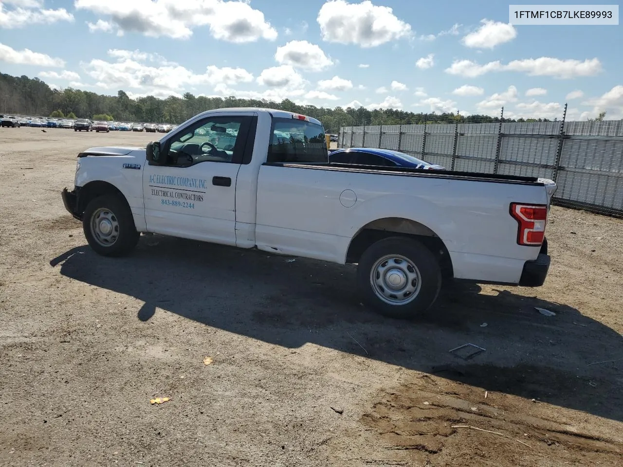 2020 Ford F150 VIN: 1FTMF1CB7LKE89993 Lot: 68998894