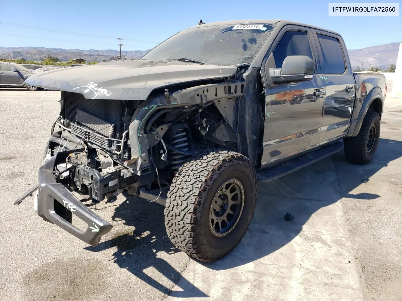 1FTFW1RG0LFA72560 2020 Ford F150 Raptor